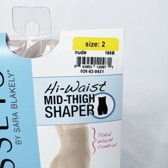 *Last Chance* NWT Spanx Assets Hi Waist Mid Thigh Shaper Nude Shapewear 2 - Picture 3 of 5